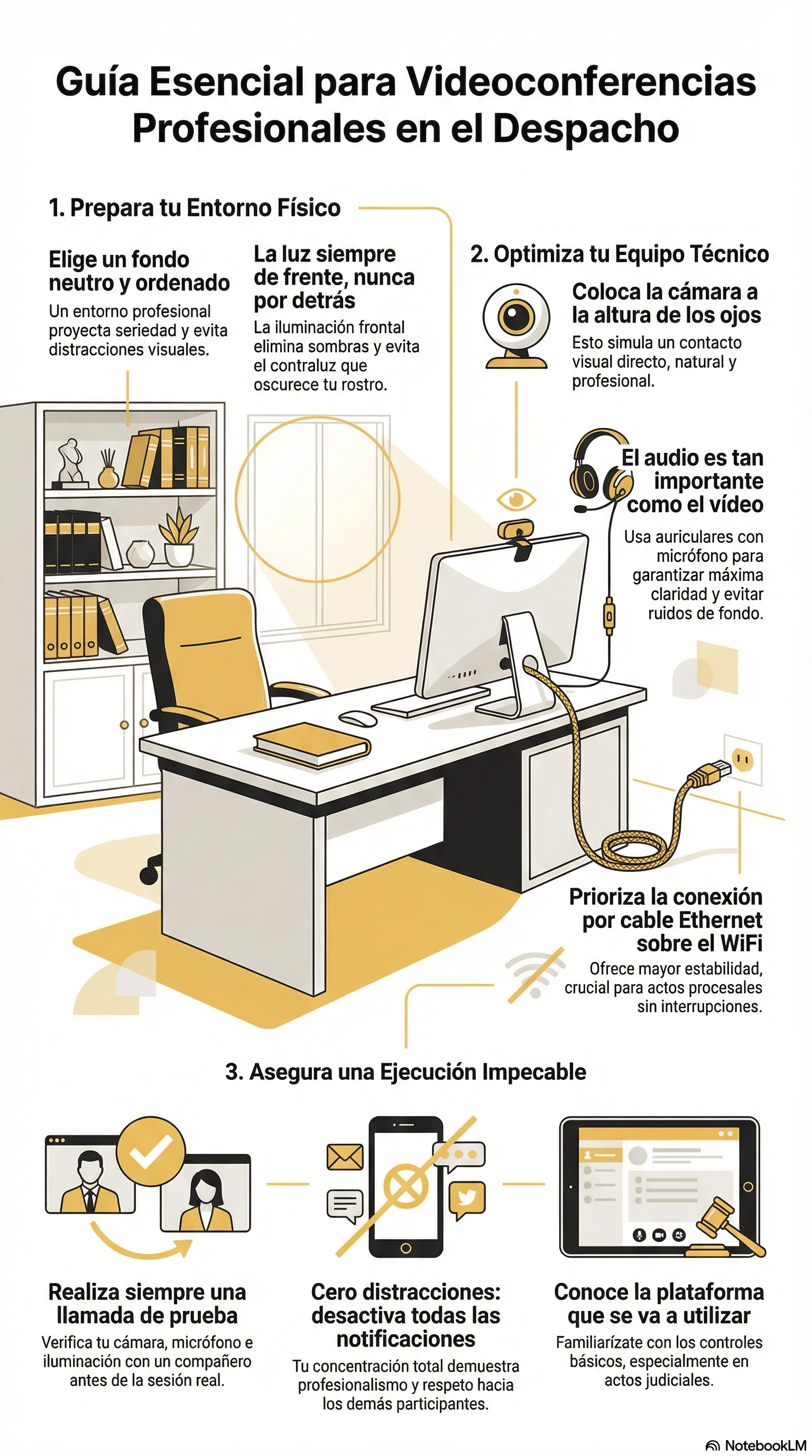 Guía práctica para realizar videoconferencias de calidad profesional