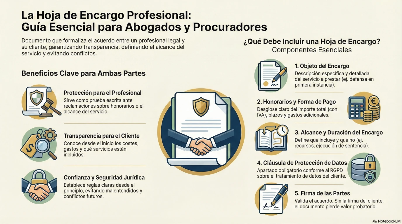 Hoja de encargo profesional: qué es, qué debe incluir y cómo elaborarla