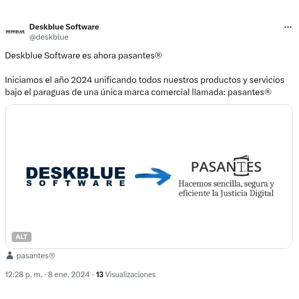 Dejamos atrás Deskblue Software